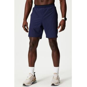 Fabletics Men's Size Medium Navy Athletic Running Shorts Elastic Waist Pull On